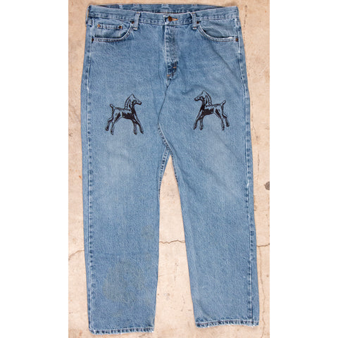 "Embroidered Jeans" (W38x32)