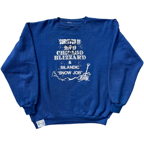 "Embroidered Crewneck" (M)