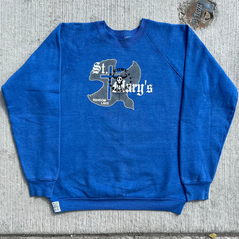 "Embroidered Crewneck" (L)