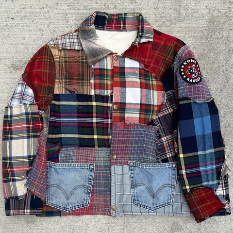 "Recycled Flannel Coat" (S)