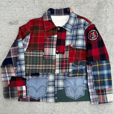 "Recycled Flannel Coat" (M)
