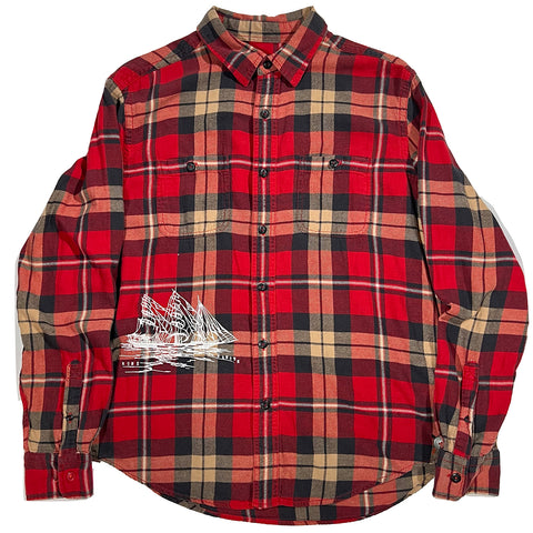 "Embroidered Button Down" (L)