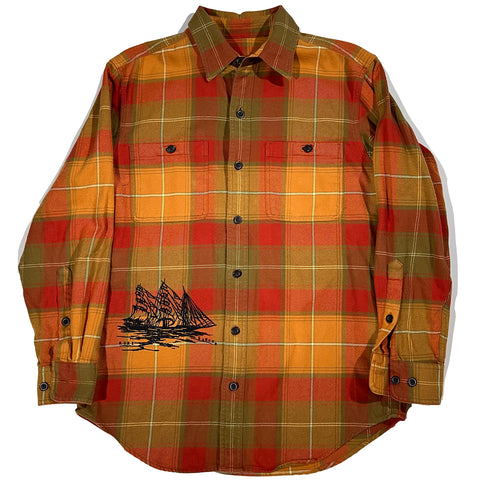 "Embroidered Button Down" (M)