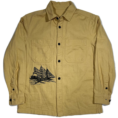 "Embroidered Button Down" (M)
