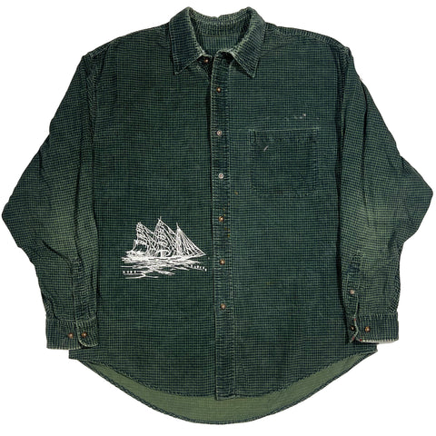 "Embroidered Button Down" (L)