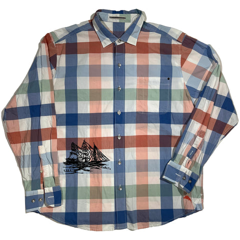 "Embroidered Button Down" (XL)