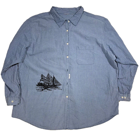 "Embroidered Button Down" (XL)