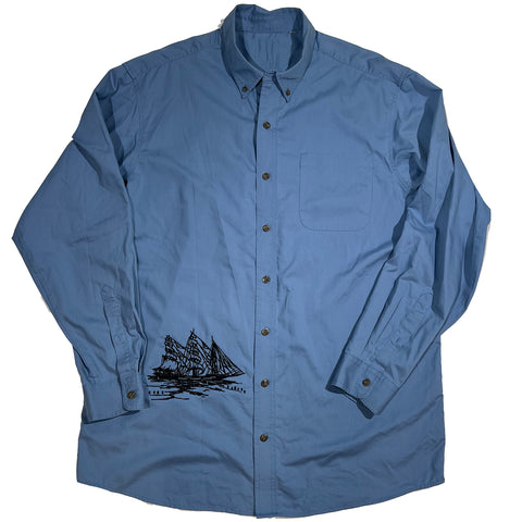 "Embroidered Button Down" (XXL)