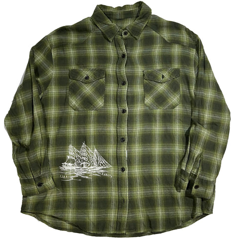"Embroidered Button Down" (M)