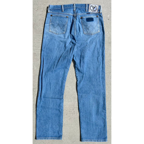 "Embroidered Jeans" (35x32)