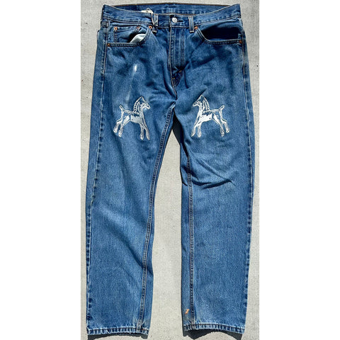 "Embroidered Jeans" (W35x31)