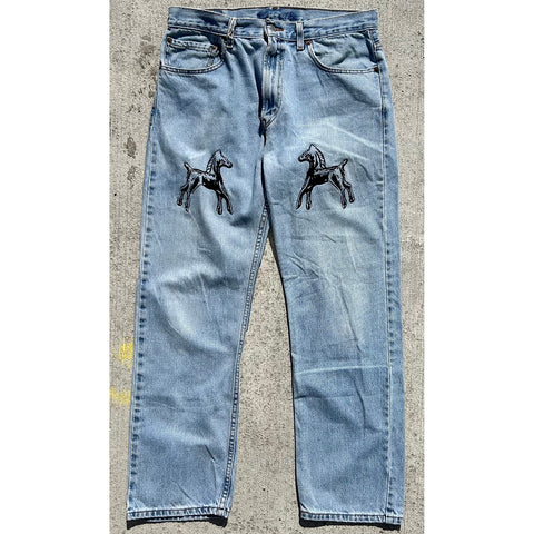 "Embroidered Jeans" (W34x30)
