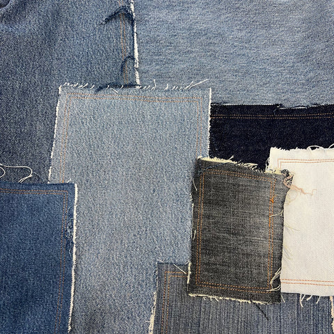 "Denim Patchwork Coat" (M)