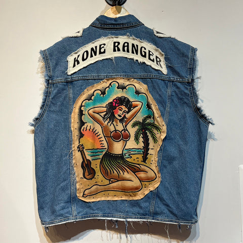 Custom Jean Jacket (L) (337)